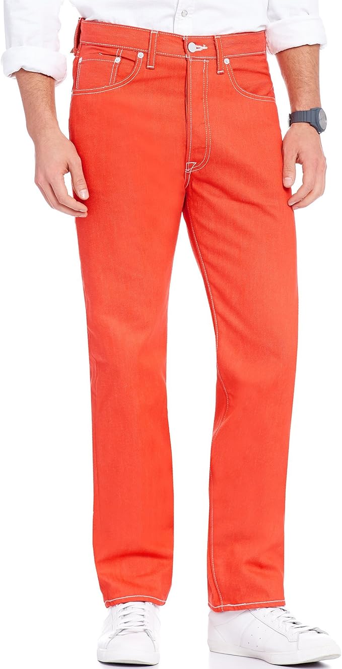 Discontinued  Levi's Men's 501 Original Shrink-to-Fit Jeans Coral  00501-2405