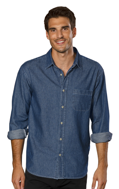 Blue Generation Men’s L/S Untucked Denim-BG8207