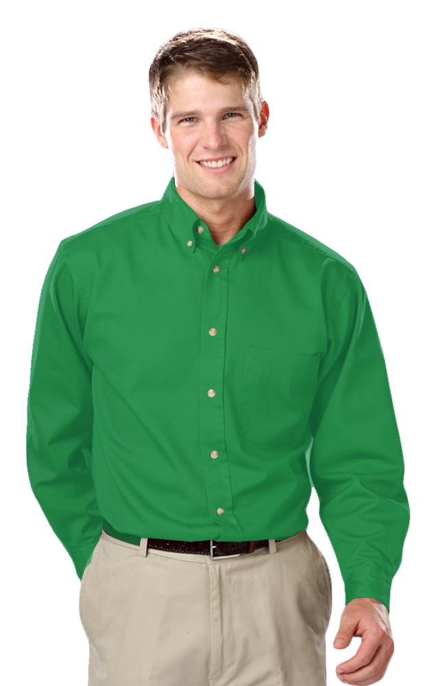 Blue Generation Men's L/S 100% cotton twill Shirt-BG8213