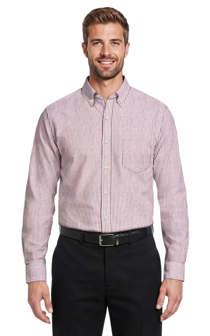 Blue Generation Men's L/S Oxford Shirt-BG8214