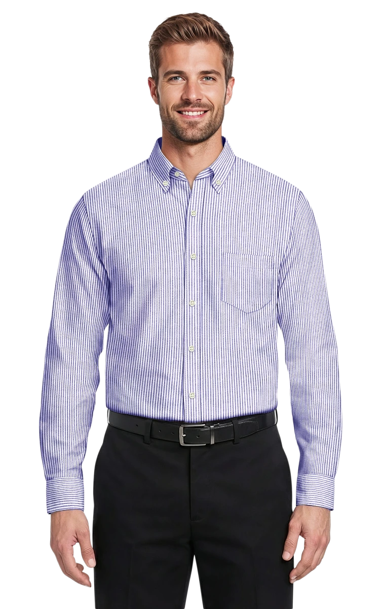 Blue Generation Men's L/S Oxford Shirt-BG8214