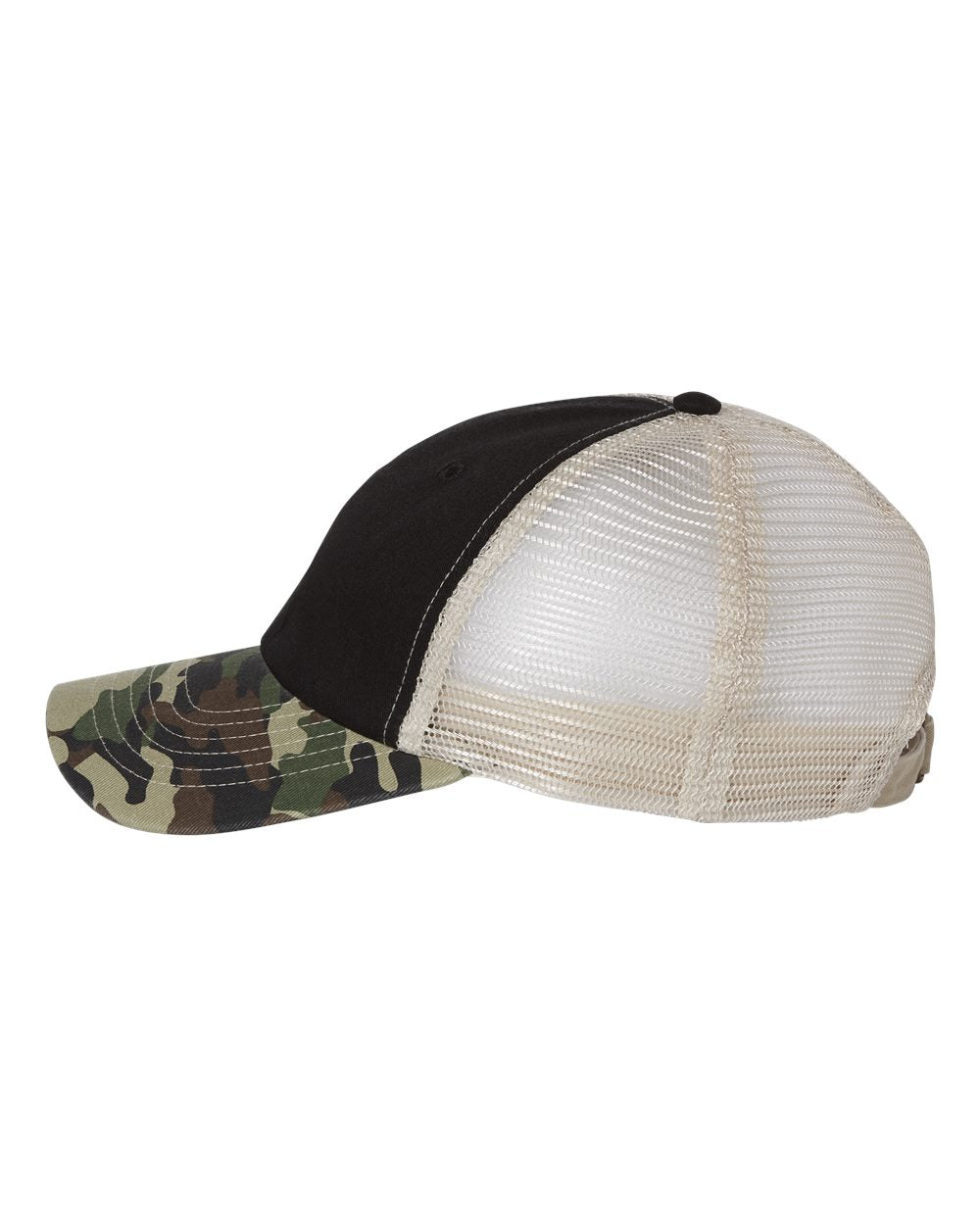 Sportsman - Contrast-Stitch Mesh-Back Cap - 3100