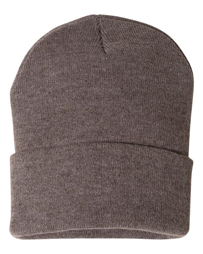 Sportsman - 12" Solid Cuffed Beanie - SP12