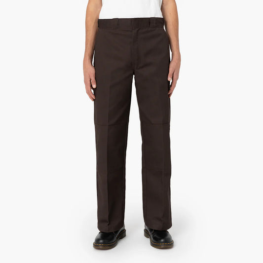 Dickies Loose Fit Double Knee Work Pants, Dark Brown, 46 x 30, Clearance