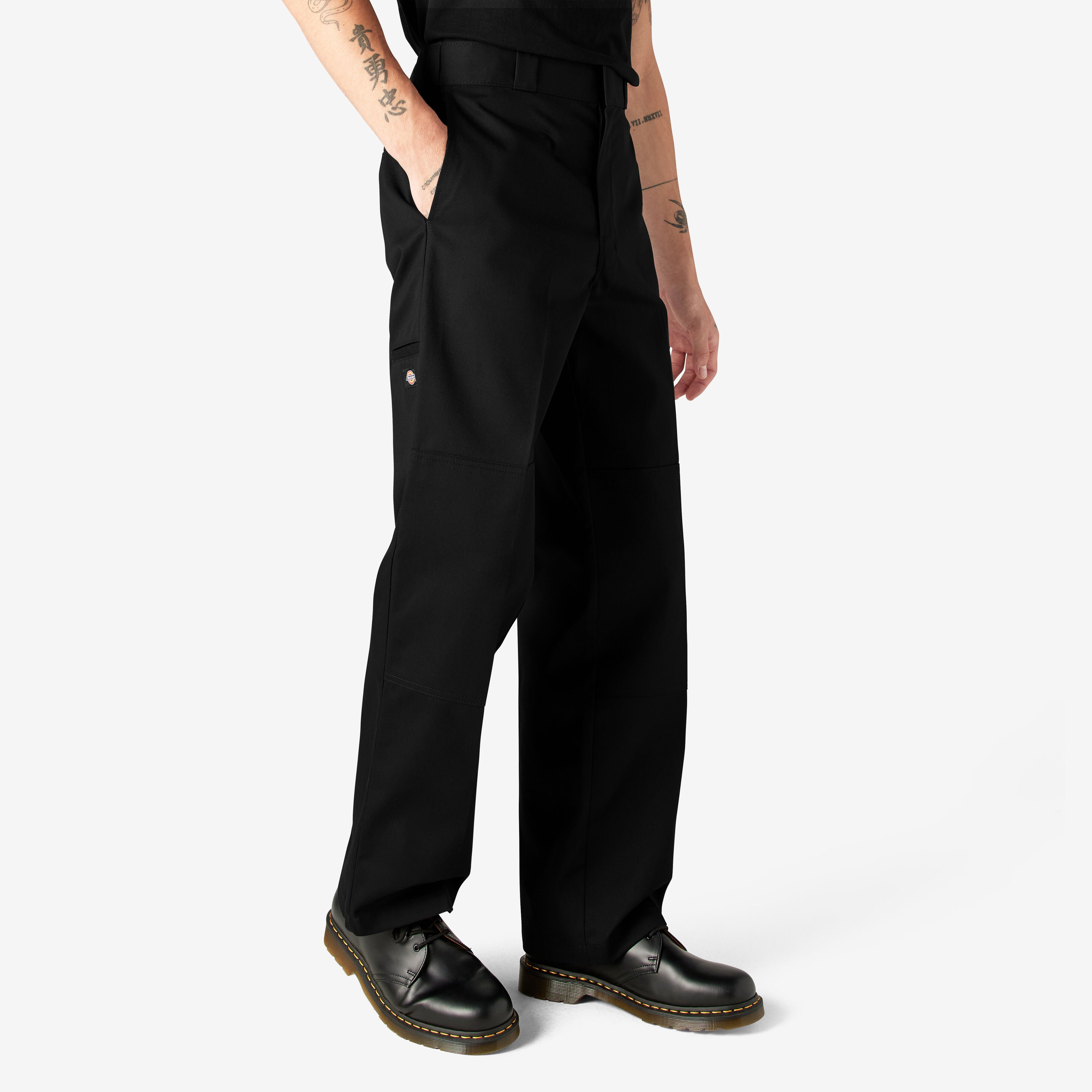 Dickies Loose Fit Double Knee Work Pants - Black 85283 – Basics