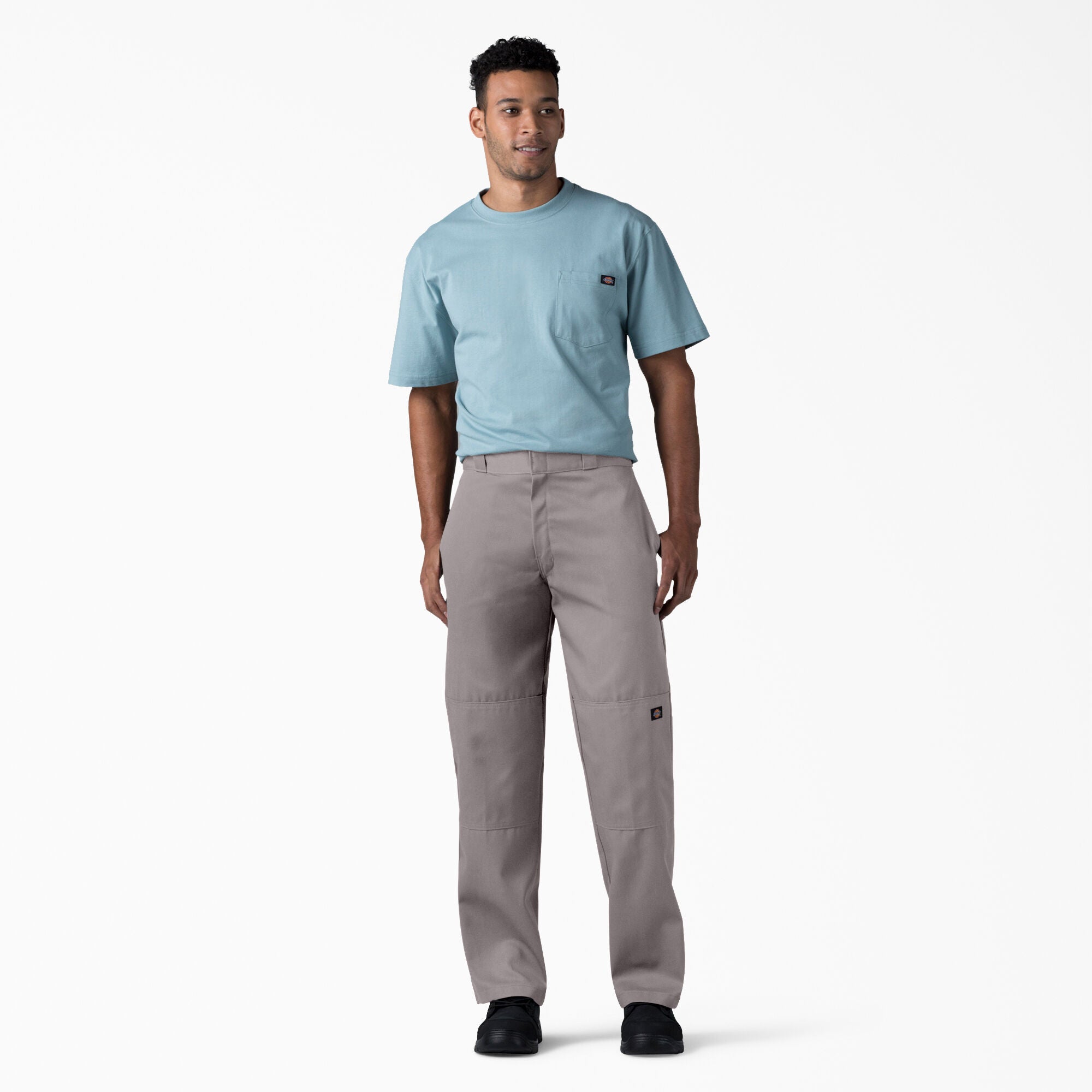 Dickies Loose Fit Double Knee Work Pants - Silver 85283 – Basics