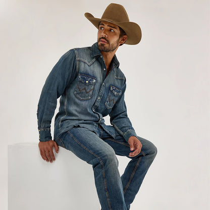 Wrangler 1088MWZRT Men's Slim Straight Retro Jeans, Clearance
