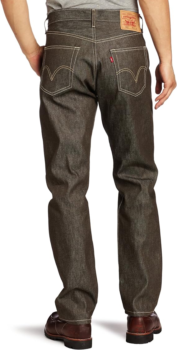 501™ Original Fit Levi's Men's Jeans - Brown Rigid W33 L30 Washed Without Tag Customer Return (Clearance)