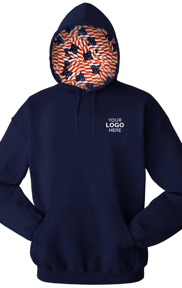 Blue Generation Americana Adult Pullover Hoodie-BG9301PHA