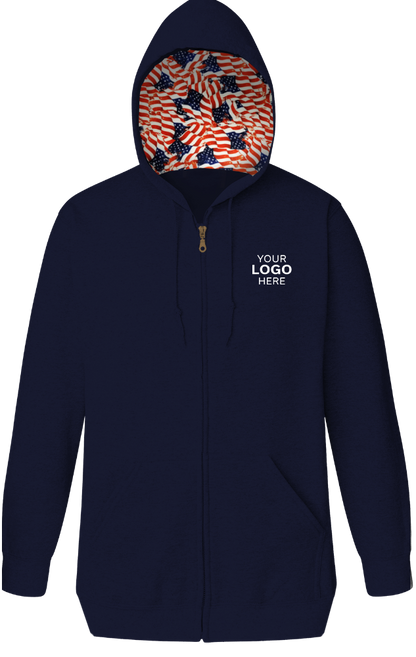 Blue Generation Americana Adult Pullover Hoodie-BG9302ZHA