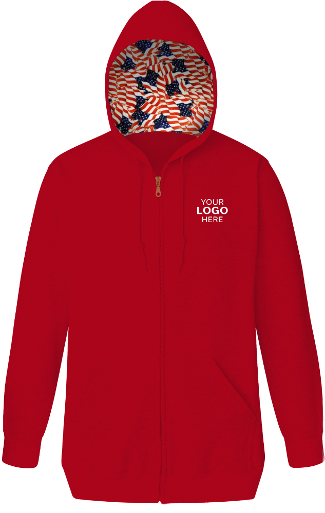 Blue Generation Americana Adult Pullover Hoodie-BG9302ZHA