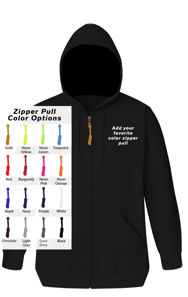 Blue Generation Custom Zipper Pull Zip Front Hoodie-BG9302ZB