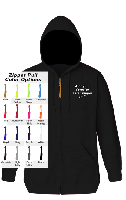 Blue Generation Custom Zipper Pull Zip Front Hoodie-BG9302ZB