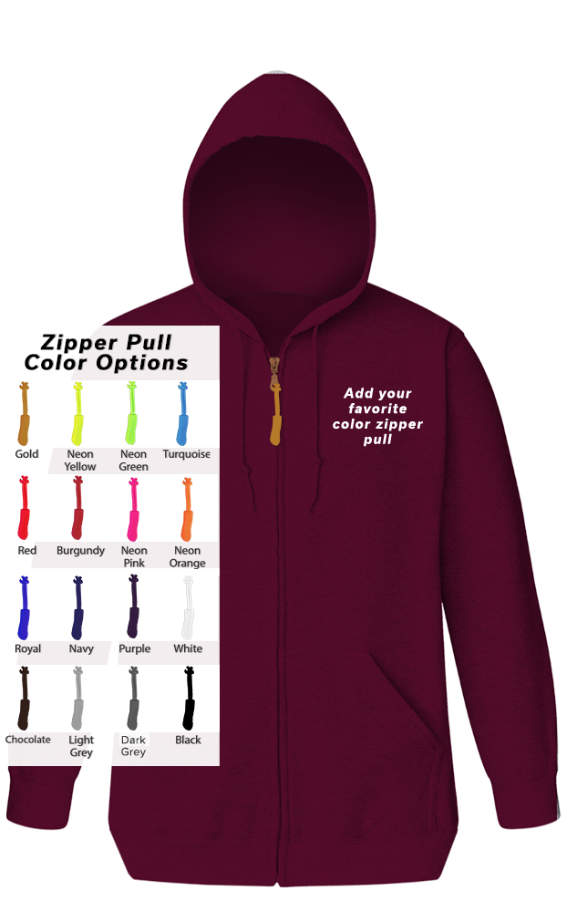 Blue Generation Custom Zipper Pull Zip Front Hoodie-BG9302ZB