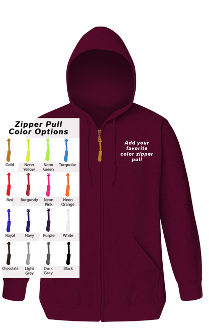 Blue Generation Custom Zipper Pull Zip Front Hoodie-BG9302ZB