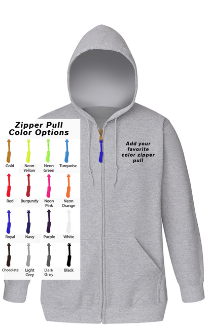 Blue Generation Custom Zipper Pull Zip Front Hoodie-BG9302ZB
