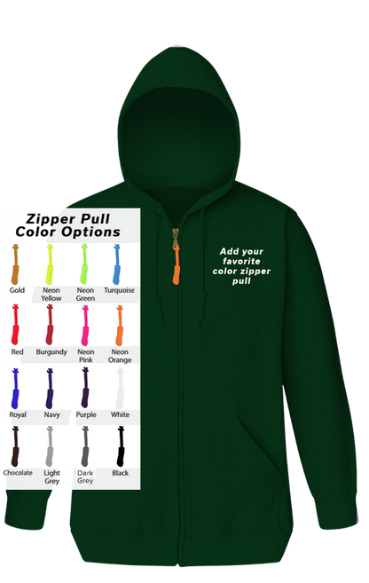 Blue Generation Custom Zipper Pull Zip Front Hoodie-BG9302ZB