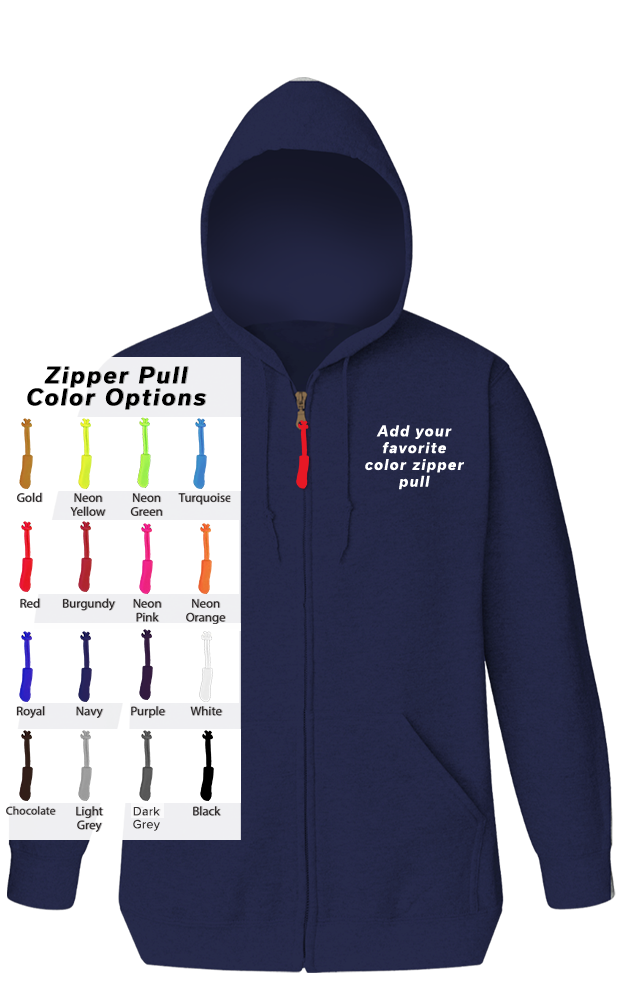 Blue Generation Custom Zipper Pull Zip Front Hoodie-BG9302ZB
