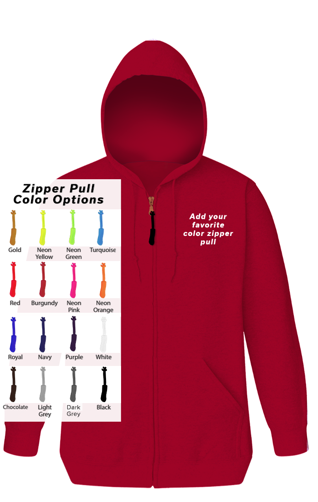 Blue Generation Custom Zipper Pull Zip Front Hoodie-BG9302ZB