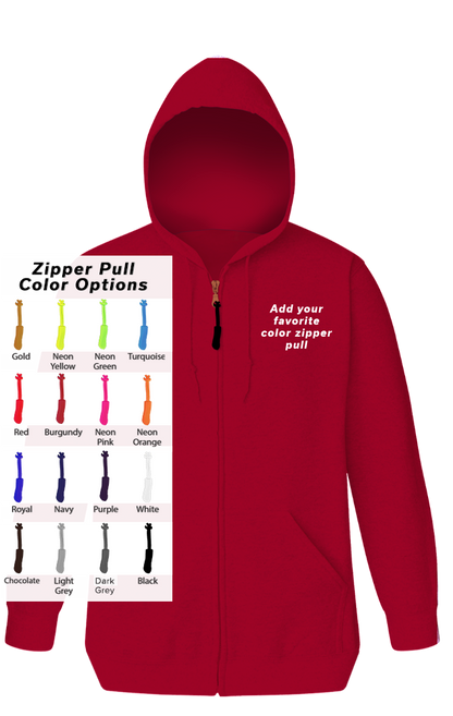Blue Generation Custom Zipper Pull Zip Front Hoodie-BG9302ZB