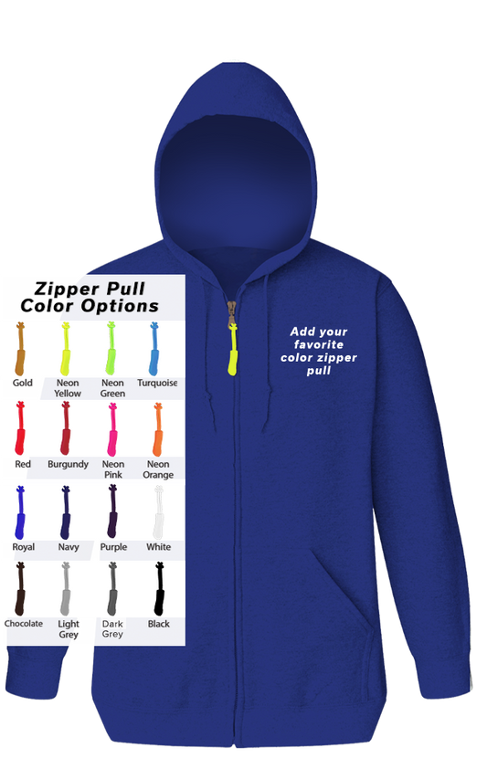 Blue Generation Custom Zipper Pull Zip Front Hoodie-BG9302ZB