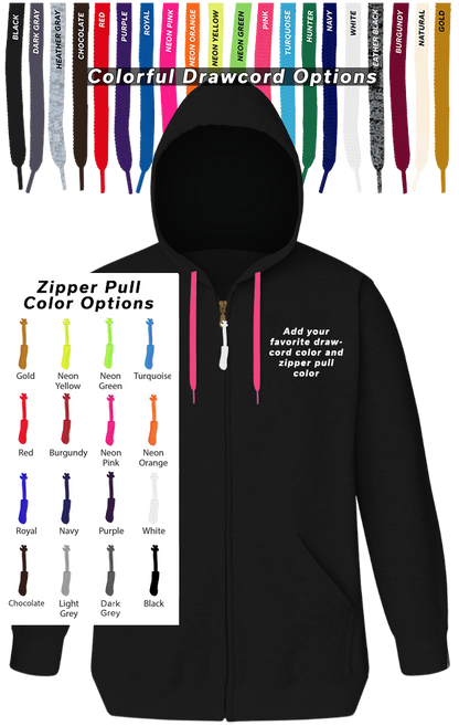 Blue Generation Custom Drawcord & Zipper Pull Hoodie-BG9302ZC