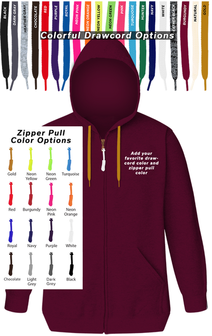 Blue Generation Custom Drawcord & Zipper Pull Hoodie-BG9302ZC