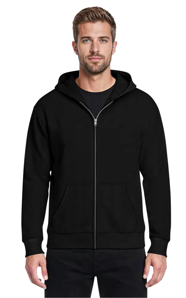 Blue Generation Adult Zip Front Hoodie-BG9304Z