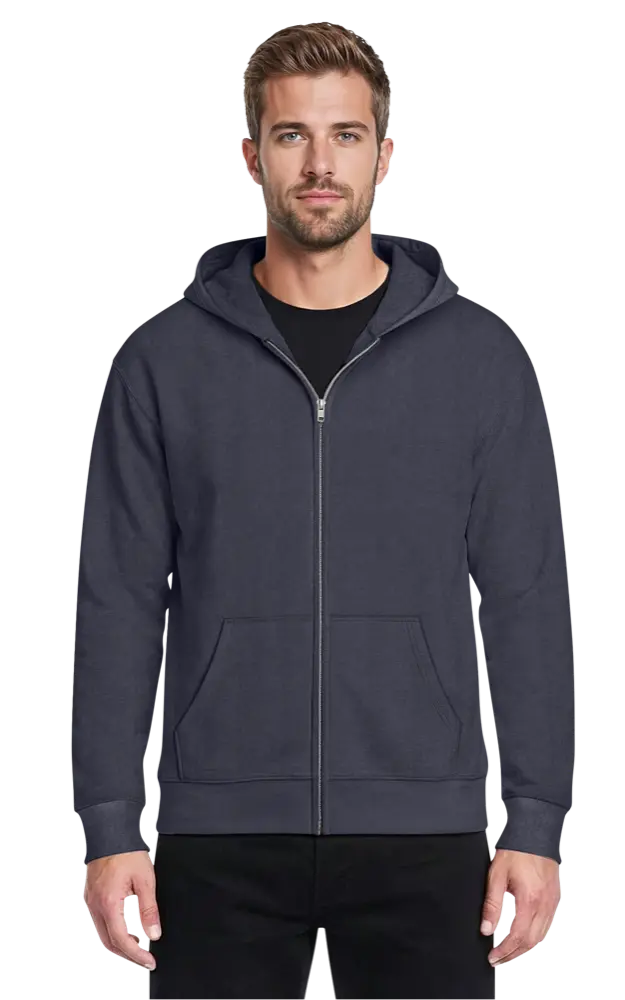 Blue Generation Adult Zip Front Hoodie-BG9304Z