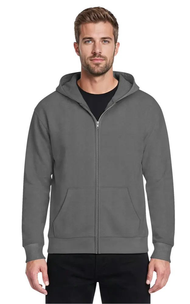 Blue Generation Adult Zip Front Hoodie-BG9304Z