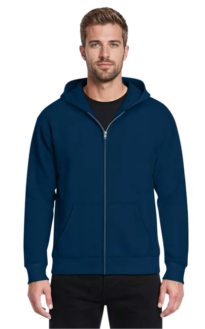 Blue Generation Adult Zip Front Hoodie-BG9304Z
