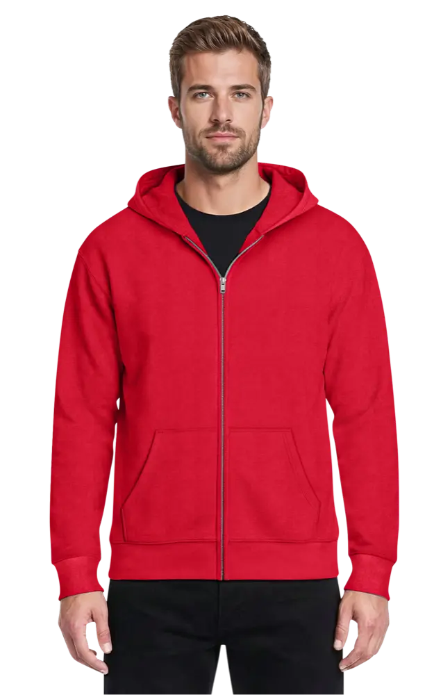 Blue Generation Adult Zip Front Hoodie-BG9304Z