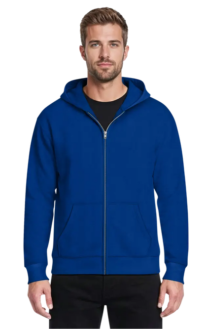 Blue Generation Adult Zip Front Hoodie-BG9304Z