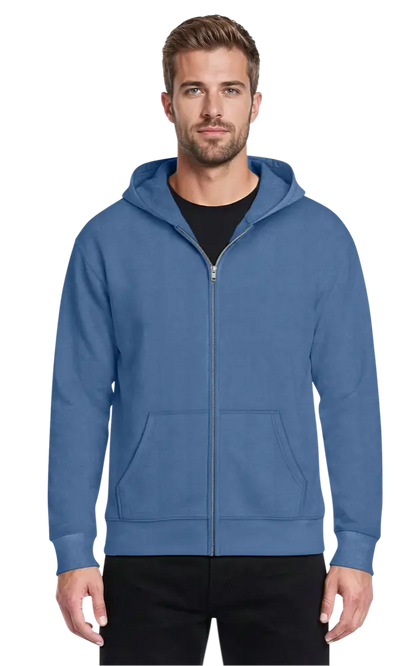 Blue Generation Adult Zip Front Hoodie-BG9304Z