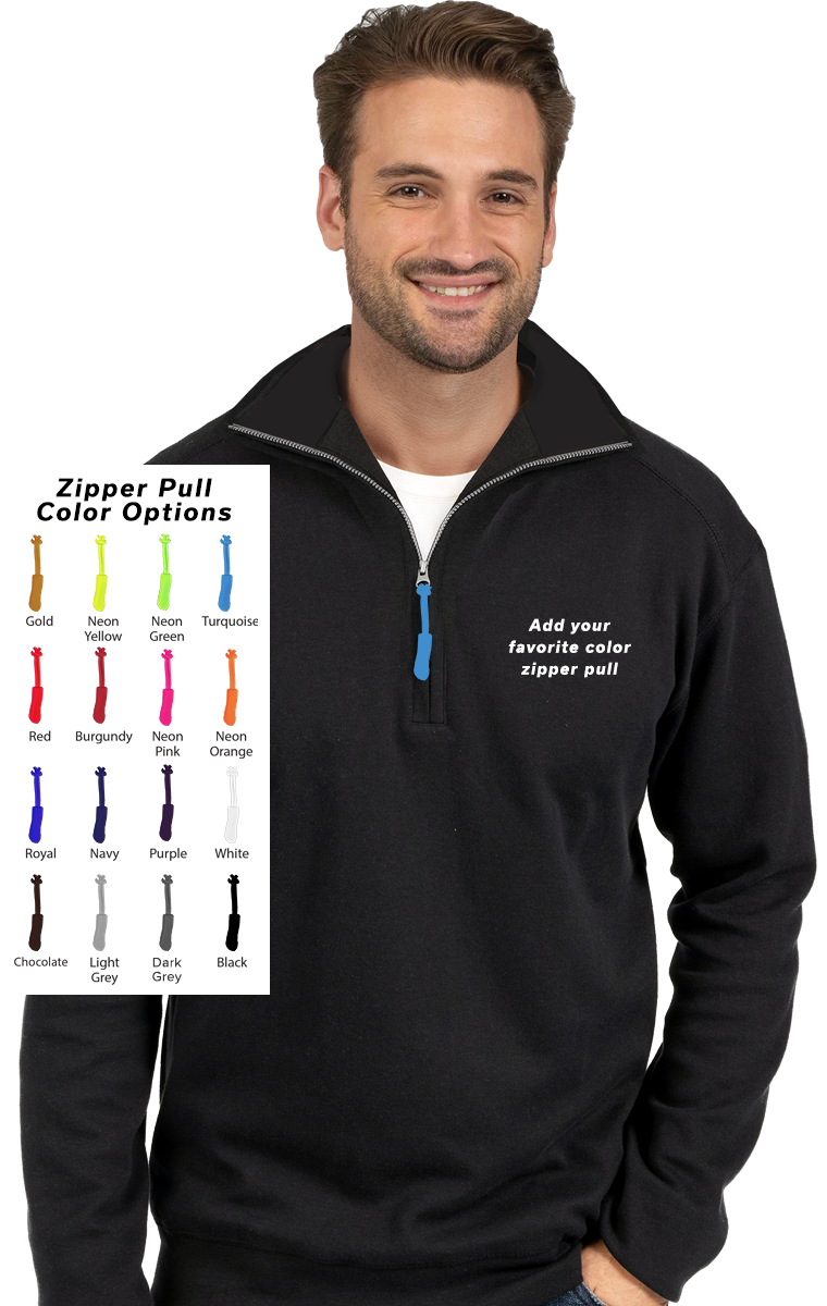 Blue Generation Custom Zipper Pull 1/4 Zip Pullover-BG9305B