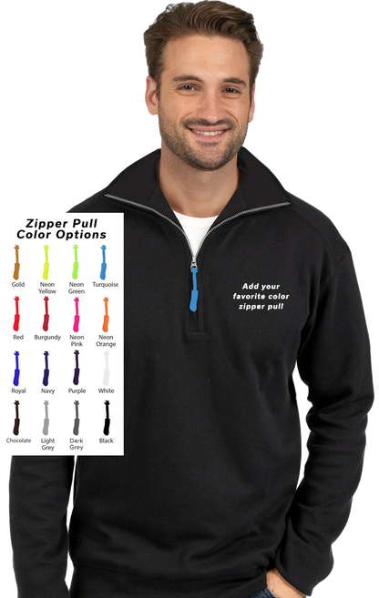 Blue Generation Custom Zipper Pull 1/4 Zip Pullover-BG9305B