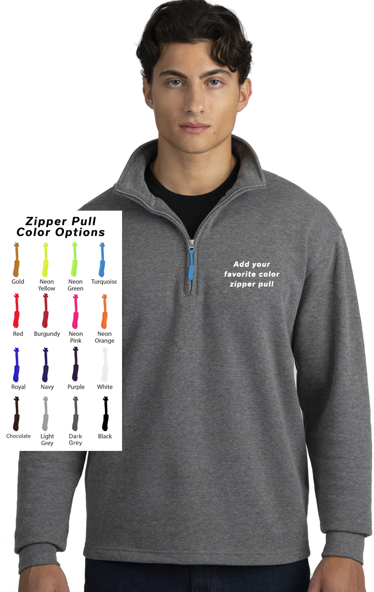 Blue Generation Custom Zipper Pull 1/4 Zip Pullover-BG9305B
