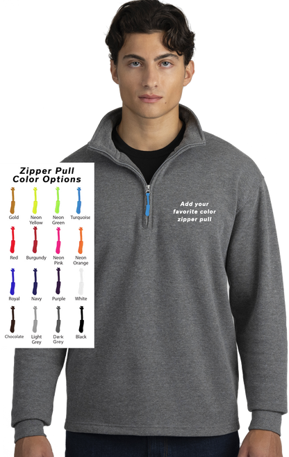 Blue Generation Custom Zipper Pull 1/4 Zip Pullover-BG9305B