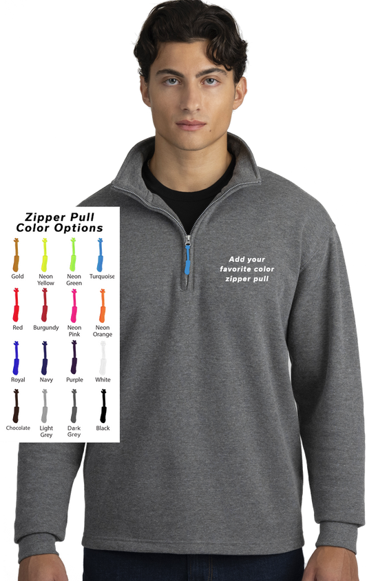 Blue Generation Custom Zipper Pull 1/4 Zip Pullover-BG9305B