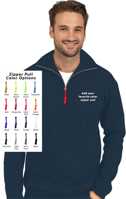 Blue Generation Custom Zipper Pull 1/4 Zip Pullover-BG9305B