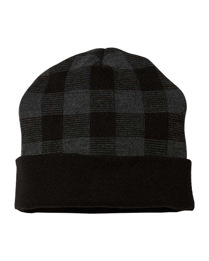 CAP AMERICA - USA-Made Plaid Beanie - RKP12