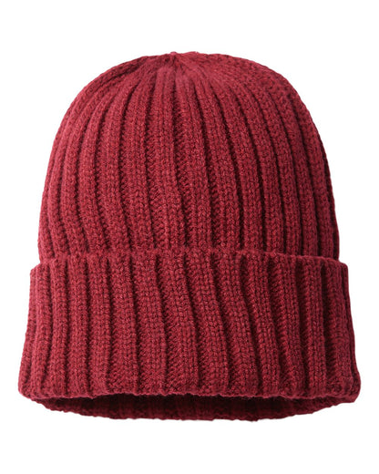 Atlantis Headwear - Sustainable Cable Knit Cuffed Beanie - SHORE