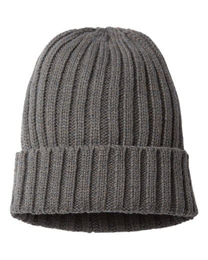 Atlantis Headwear - Sustainable Cable Knit Cuffed Beanie - SHORE