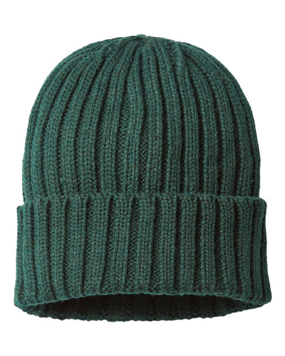 Atlantis Headwear - Sustainable Cable Knit Cuffed Beanie - SHORE