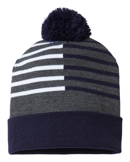 CAP AMERICA - USA-Made Half Color Beanie - RKH12