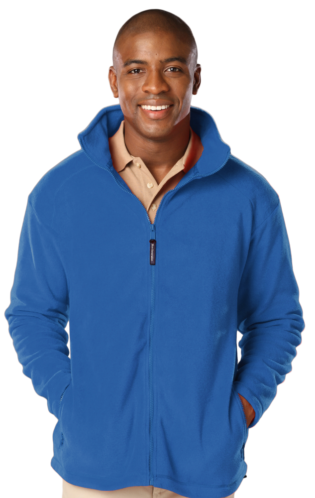 Chaqueta de microfibra con cremallera completa para hombre de Blue Generation