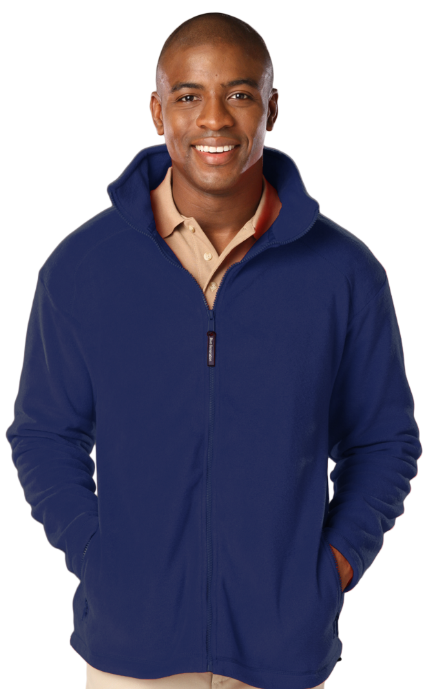 Chaqueta de microfibra con cremallera completa para hombre de Blue Generation