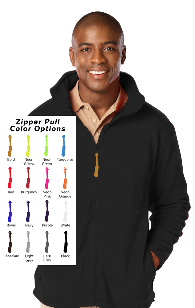 Blue Generation Custom Zipper Pull Polar Fleece Jacket-BG9951B