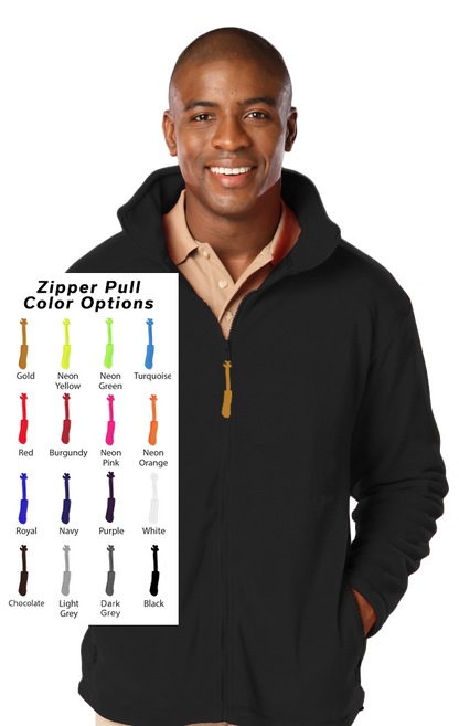 Blue Generation Custom Zipper Pull Polar Fleece Jacket-BG9951B