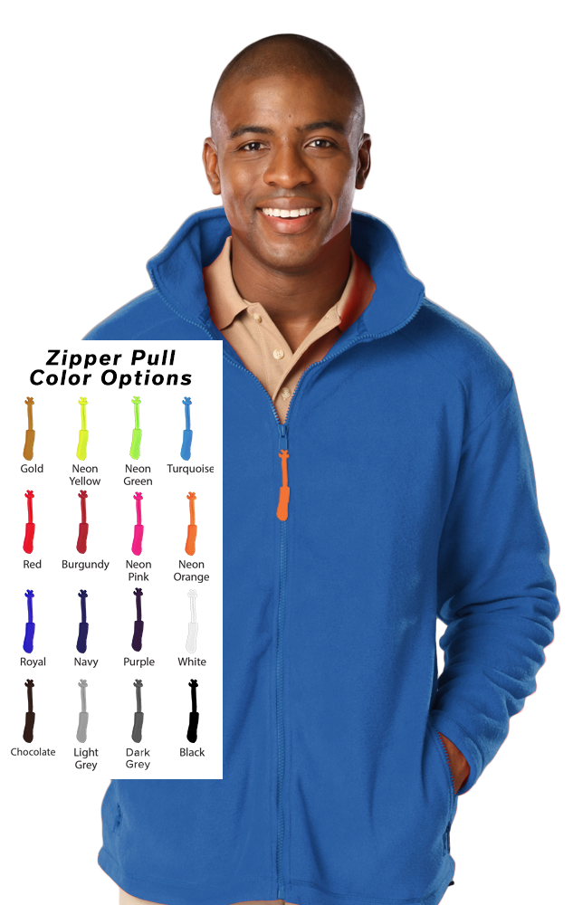 Blue Generation Custom Zipper Pull Polar Fleece Jacket-BG9951B
